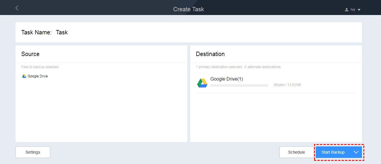 How to Backup Files Between Google Drive Accounts?